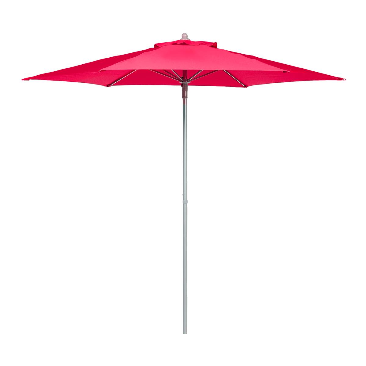 Parasol Droit "anzio" - Rouge Grenade - 2,3 M - Livraison Gratuite