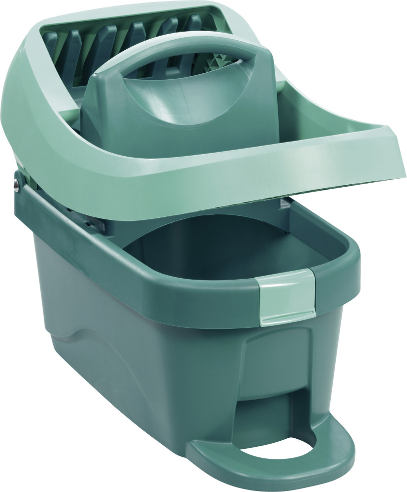 Leifheit Eimer Wischtuchpresse Profi XL mit Rollen und Tragegriff, mit Fußbedienung für rückenschonendes Putzen 8 Liter - Image 7