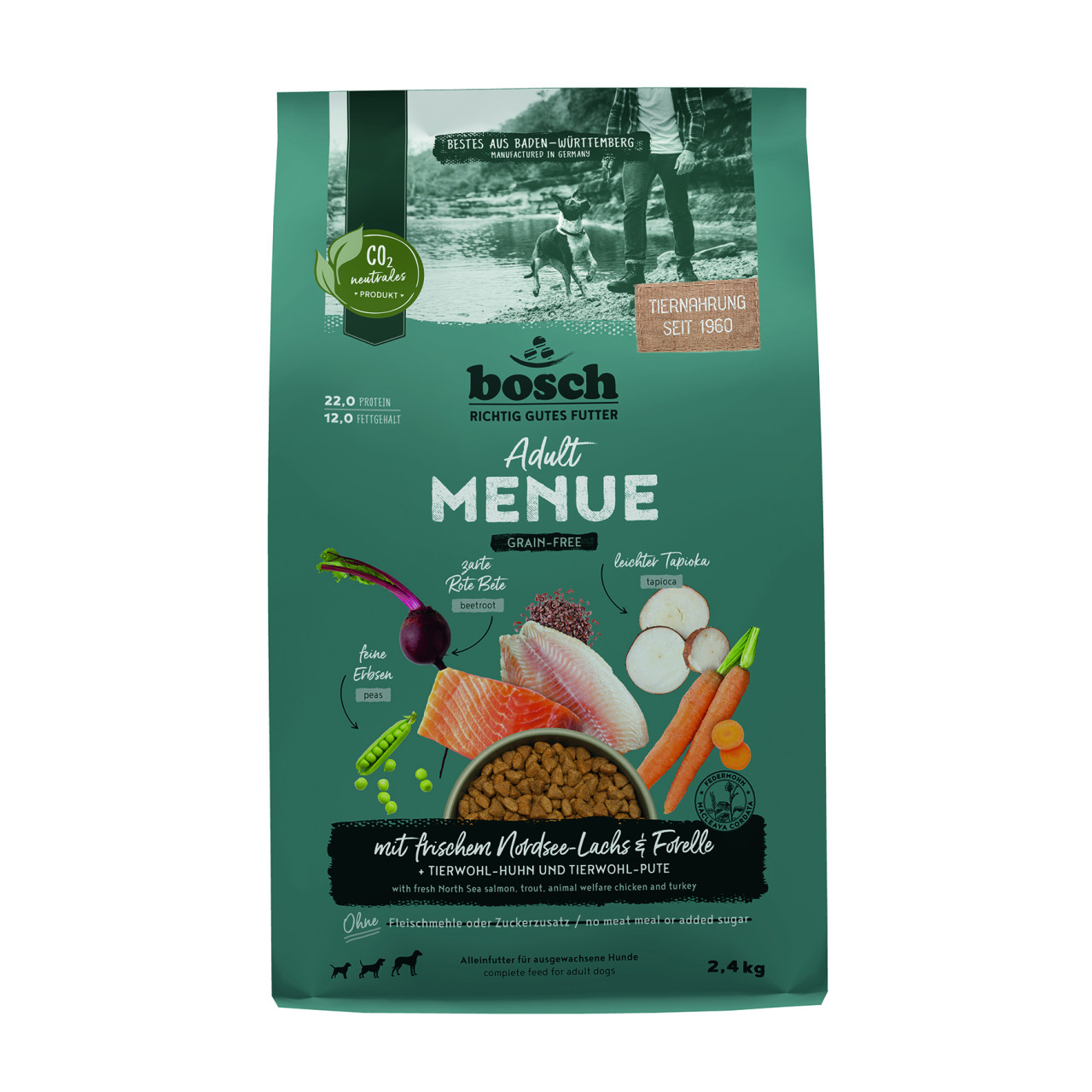 Bosch Hundetrockenfutter Adult Menue 2,4 kg Lachs - Image 6