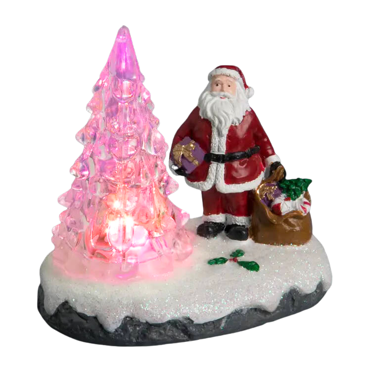 Fééric Lights And Christmas Weihnachtsdeko Led, Weihnachtsmann Mit Weihnachtsbaum