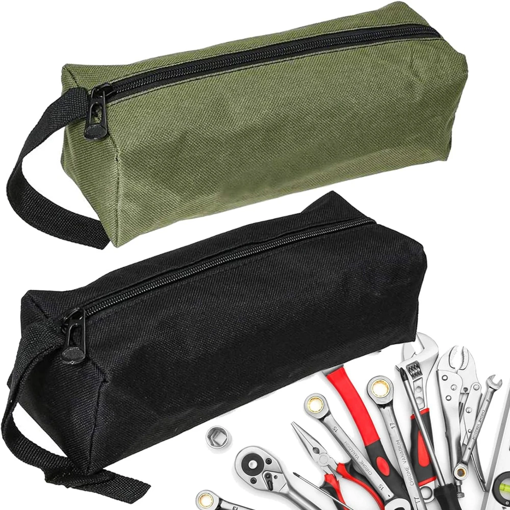 Sac à outils en toile Oxford 600D imperméable, 25 x 8,4 x 6,9 cm, lot de 2