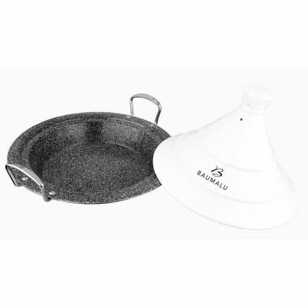 Baumalu Tajine 30 Cm Weiß Und Edelstahl