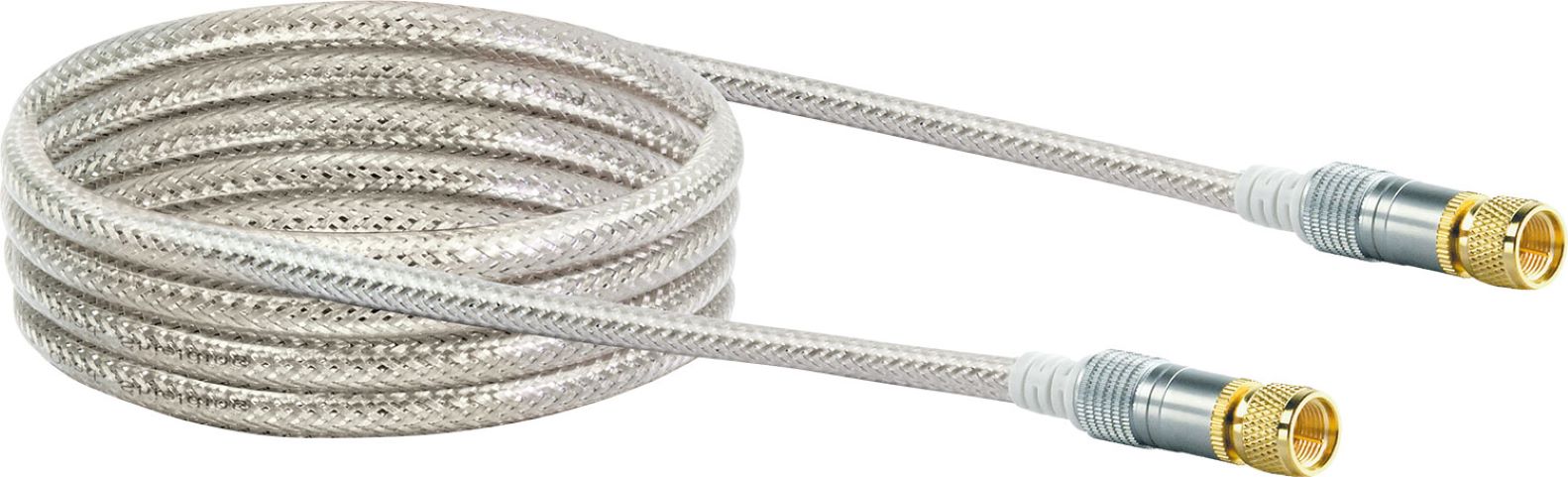 Schwaiger Gmbh - Schwaiger Sat Anschlusskabel Kvchd30 532 (110db) Transparent, 3,0m, 1x F Stecker / 1x F Stecker Antennen & Koaxkabel