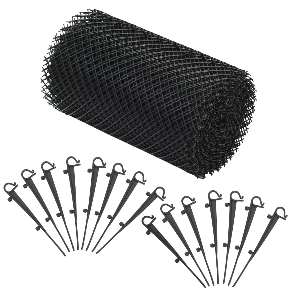 4 Piece Gutter Mesh With Clips Hdpe 1.08 ㎡ Vidaxl