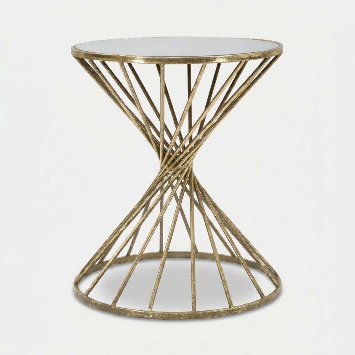 Mauro Ferretti Gold Couchtisch + Beistelltisch, Beistelltisch Hypnos 50 (42 X 42 X 50 Cm) - Bild 4