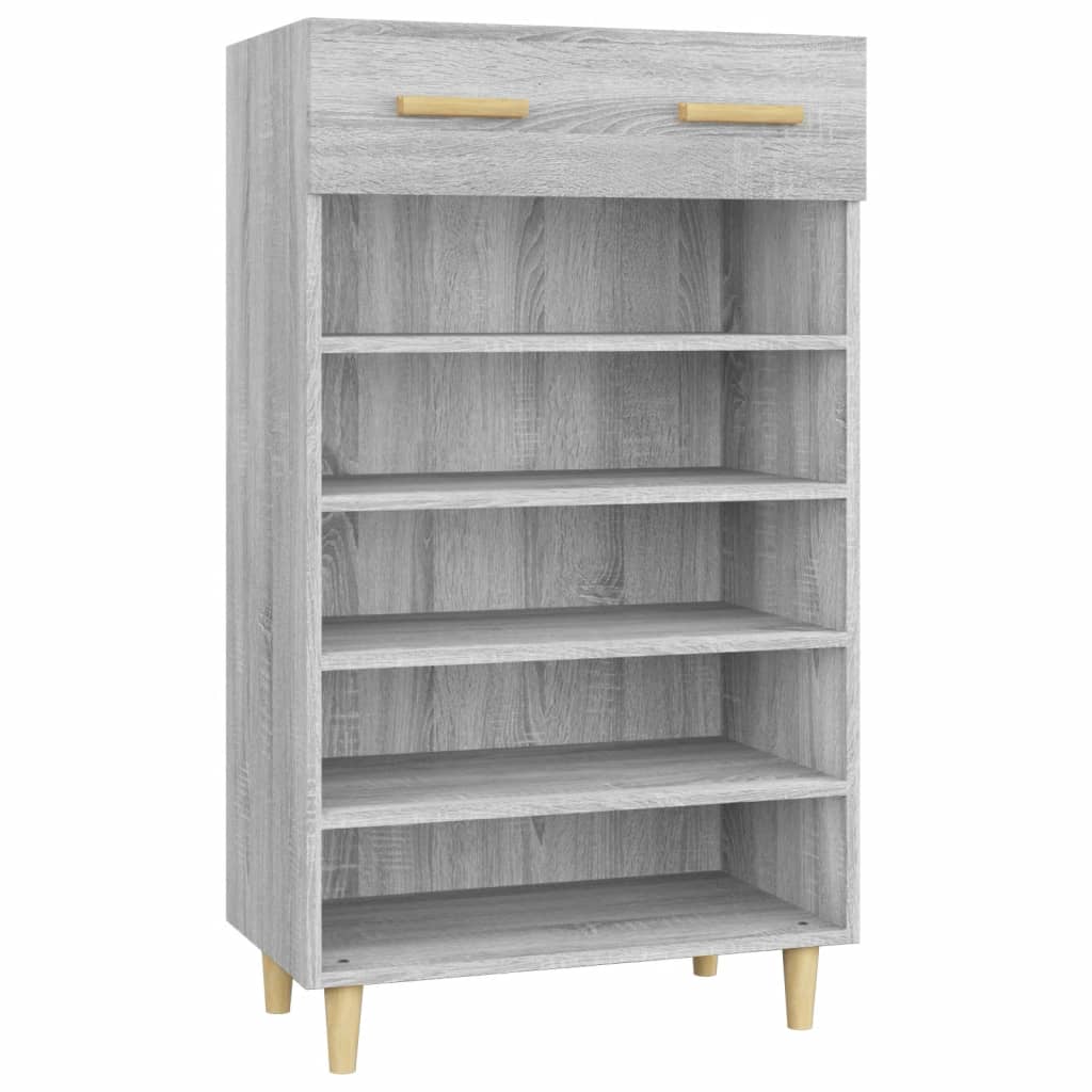 Vidaxl Grau Schuhschrank Sonoma 60X35x105 Cm Holzwerkstoff