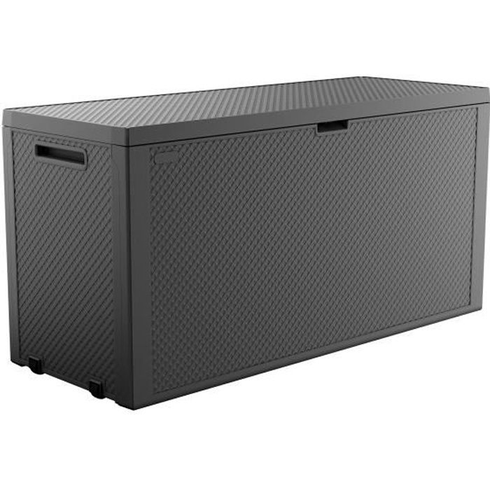 Keter Aufbewahrungsbox ""Emily"" graphit 277 L Gartentruhe Auflagenbox Gartenbox - Image 3