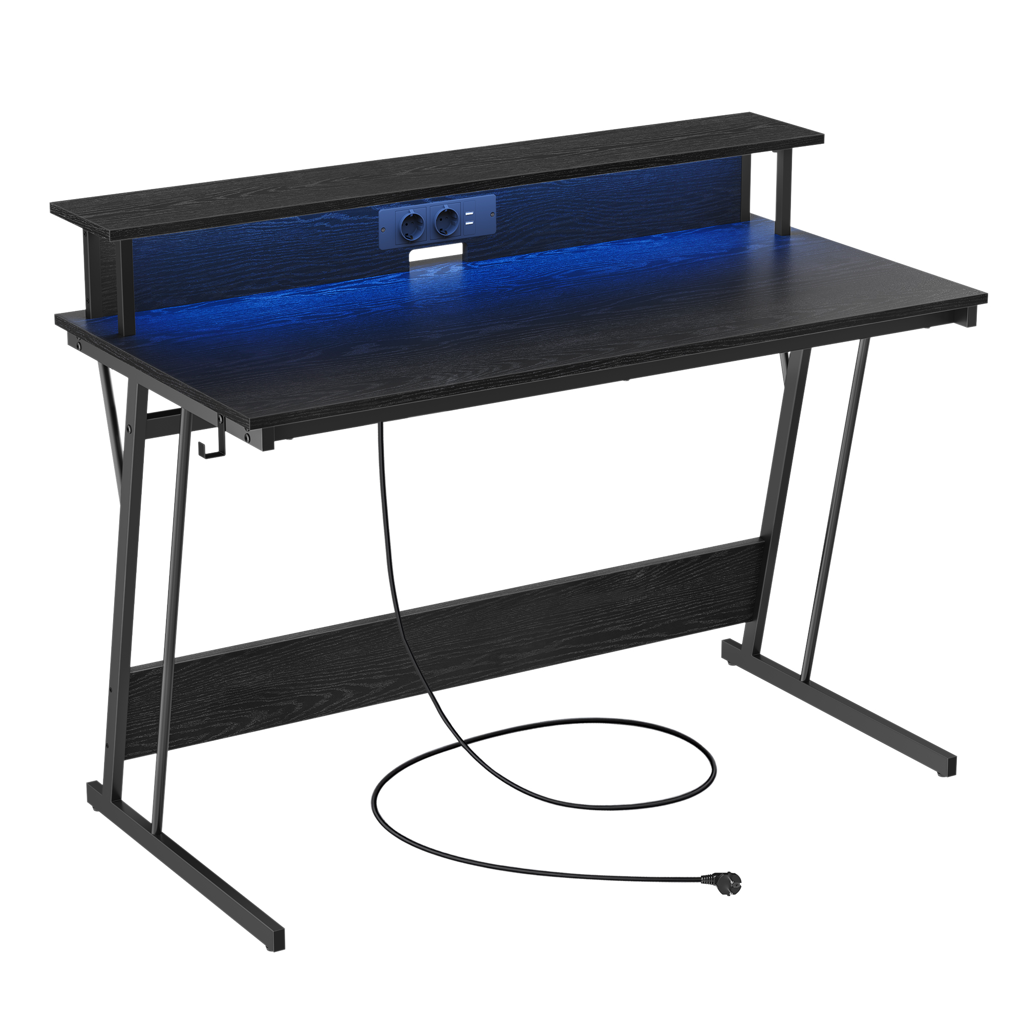 Bureau Gaming Avec Led Et Multiprise