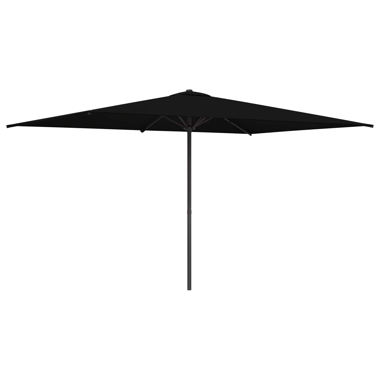 Garden Parasol 200 X 300 Cm Polyester Rectangular Black Vidaxl