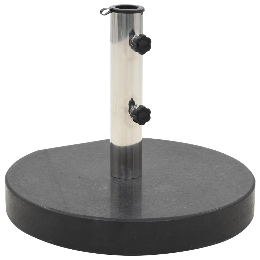 Socle De Parasol Granite 28,5 Kg Rond Noir Vidaxl