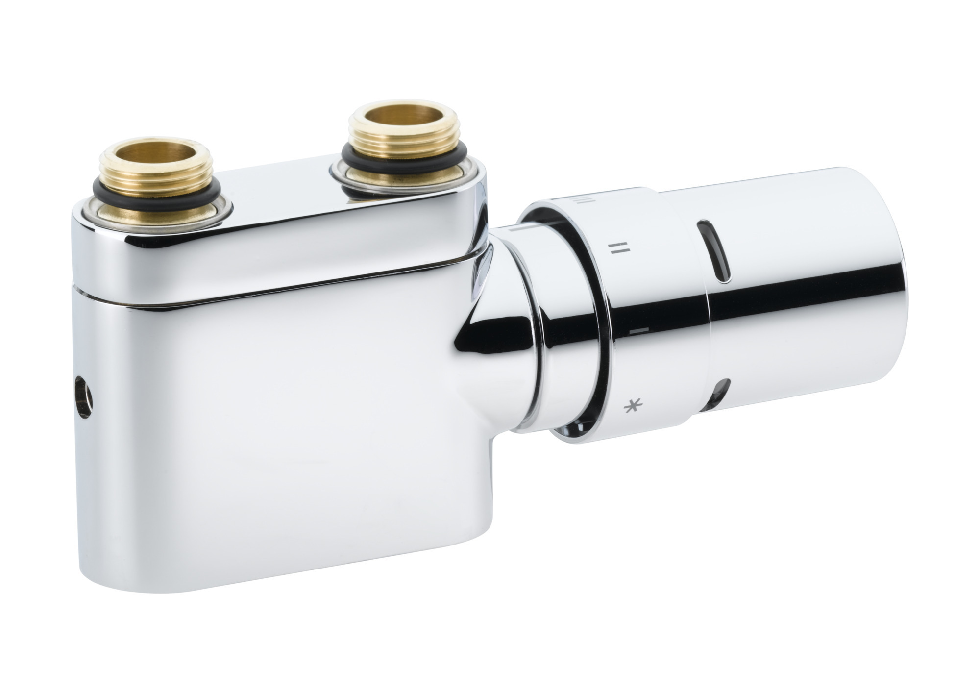 Danfoss Anschlussarmatur Vhx Duo Set R 1/2", Durchgangsausführung, Chrom