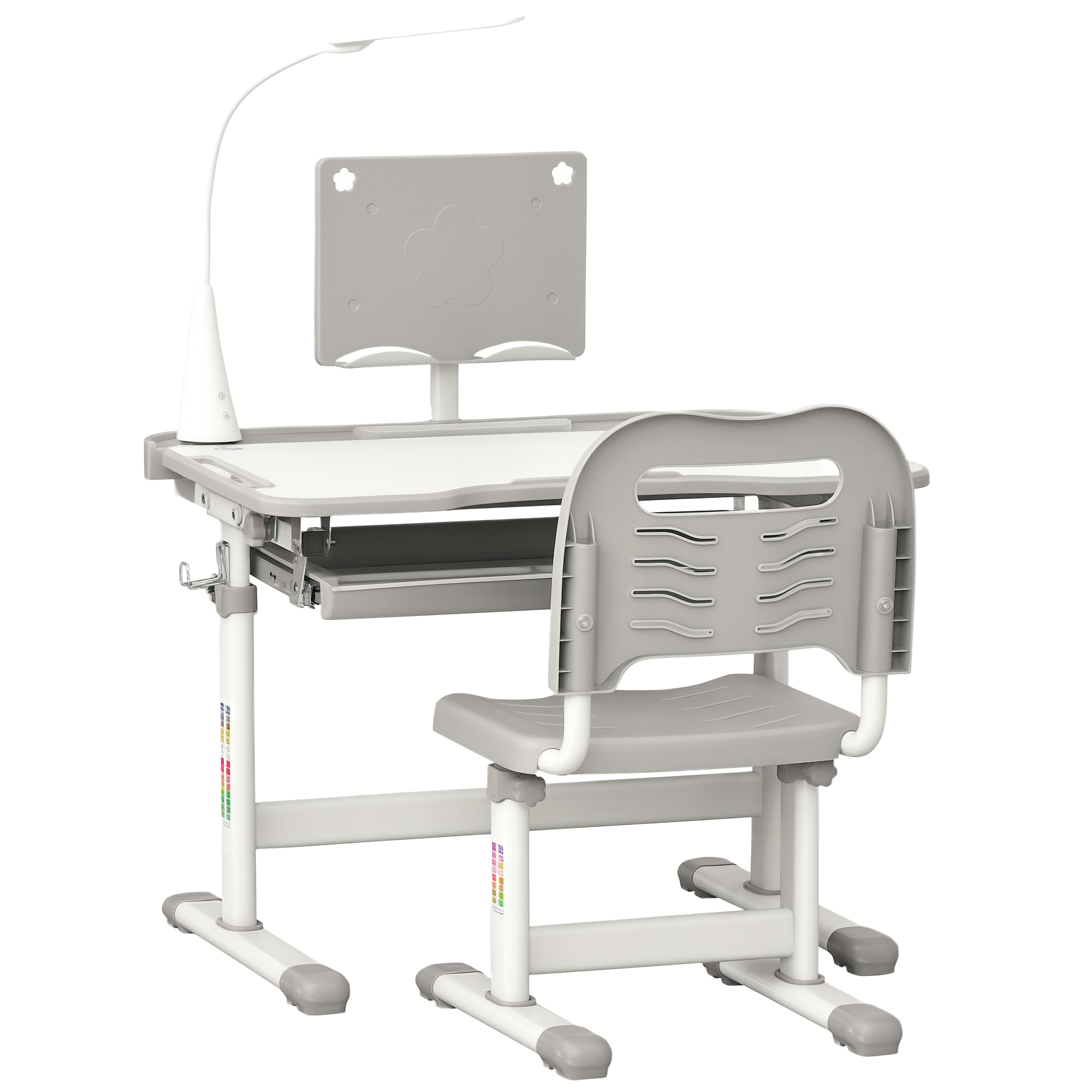 Bureau Enfant Avec Chaise - Ensemble Bureau Et Chaise Réglable - Lampe