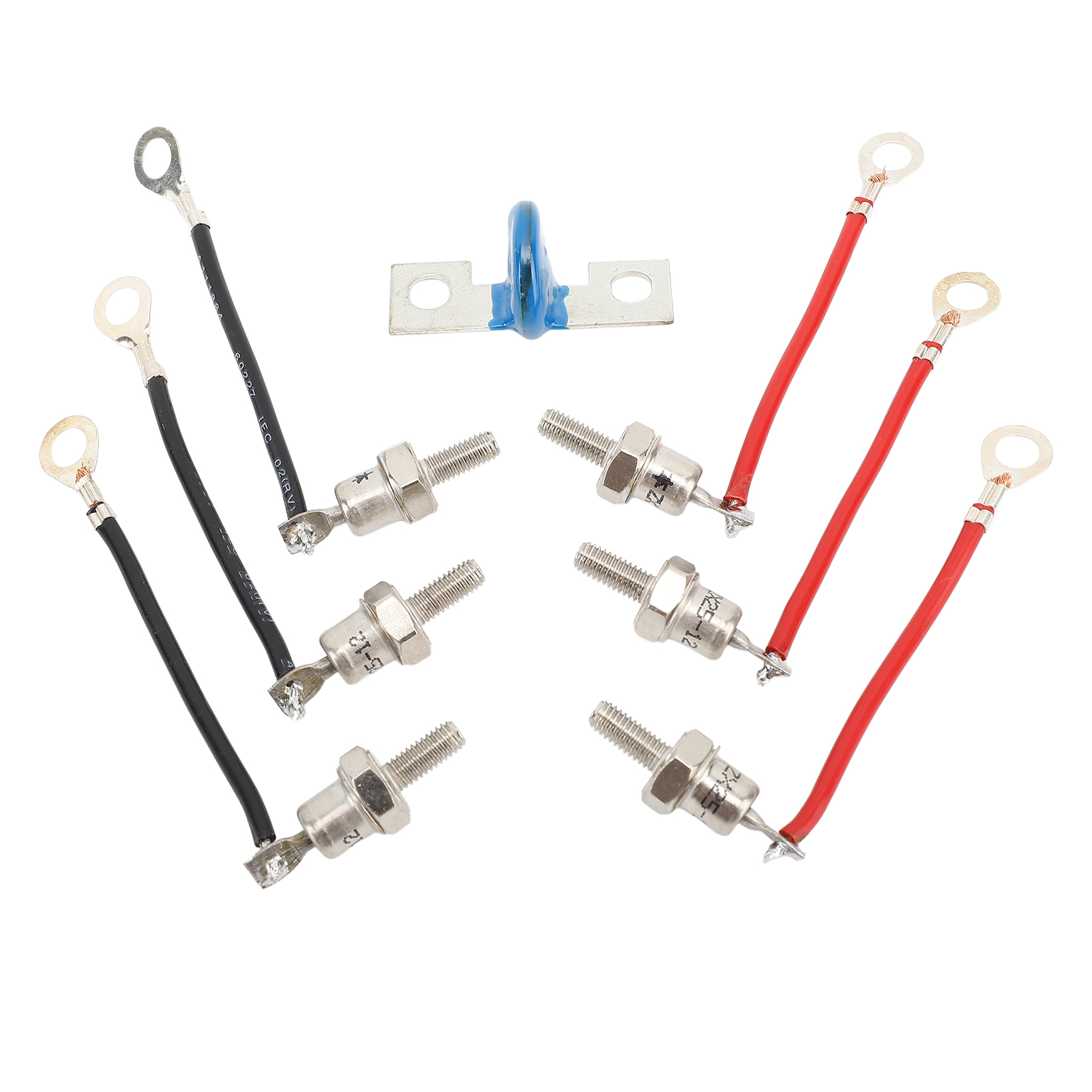 Kit de redresseur à diodes RSK1001 pour groupe électrogène, 3 positives et 3 négatives, fils de 8 cm, métal, 60 g