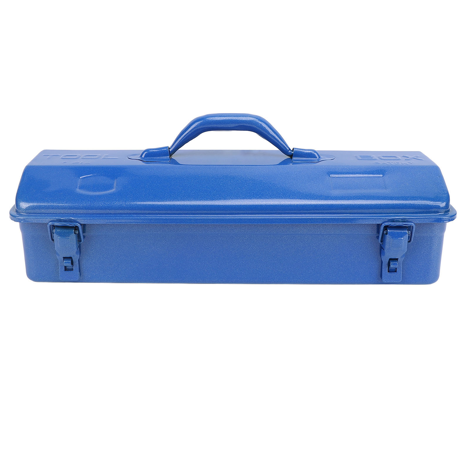 Boîte à outils métallique bleue, portable et haute charge, pour atelier, garage ou voiture