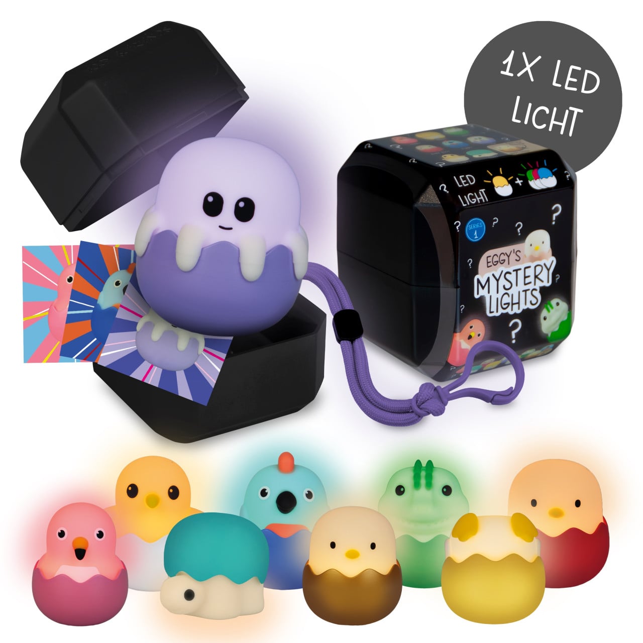 MegaLight Mini Lichter Eggy´s Mystery Lights Dimmbar mit Akku 9-fach Sortiert - Image 4