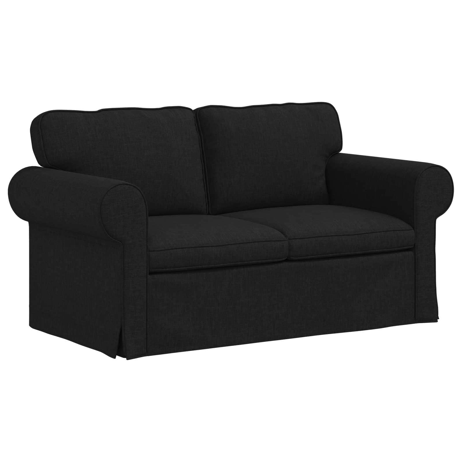Sofa Black 155 X 82 X 80 Cm Fabric Vidaxl