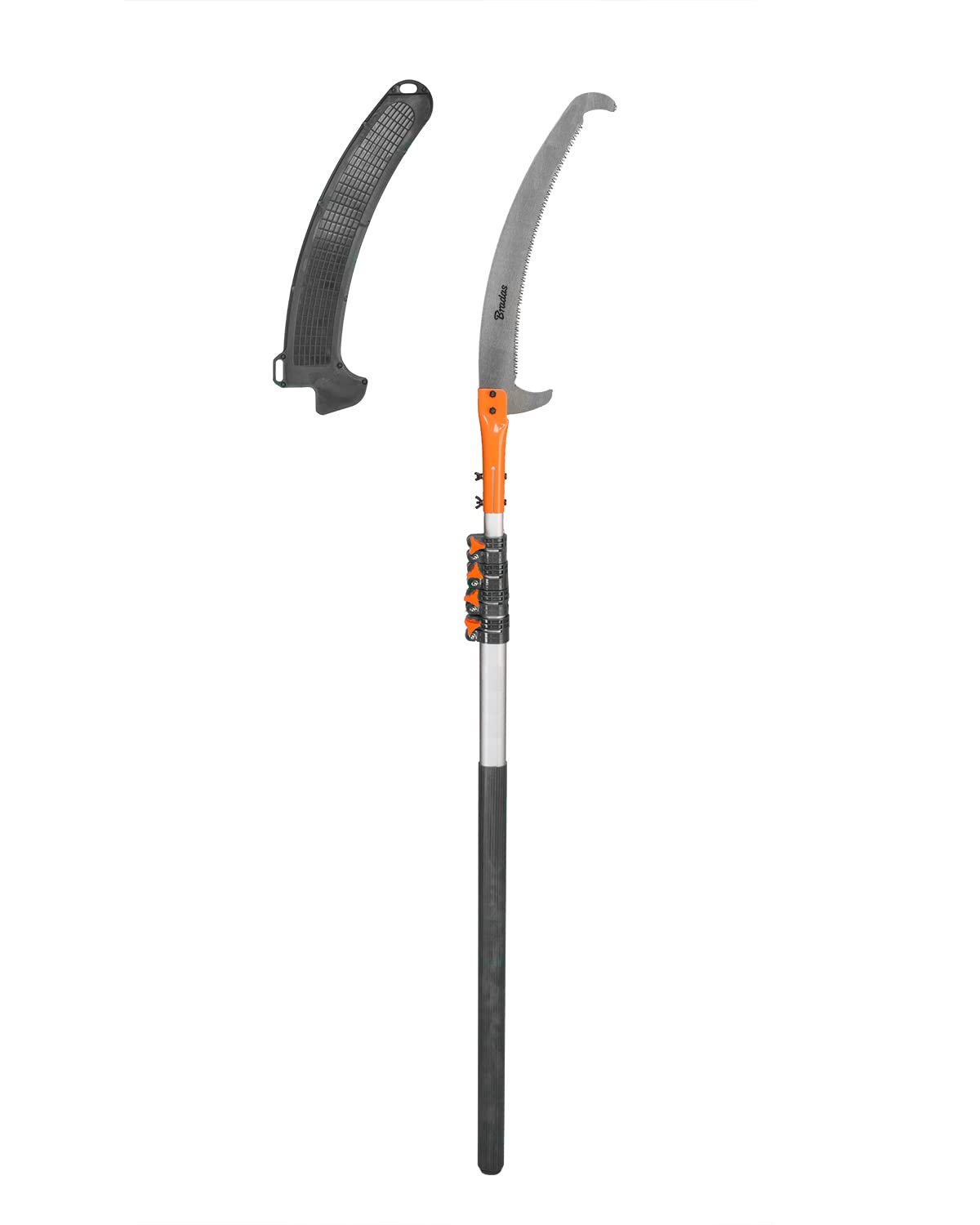 Bradas Astsäge V-SERIES mit Haken, teleskopierbar bis 3 m Blattlänge: 360 mm, gebogendes Sägeblatt aus gehärtetem - 1 Stück (KT-V1501-300) - Image 4