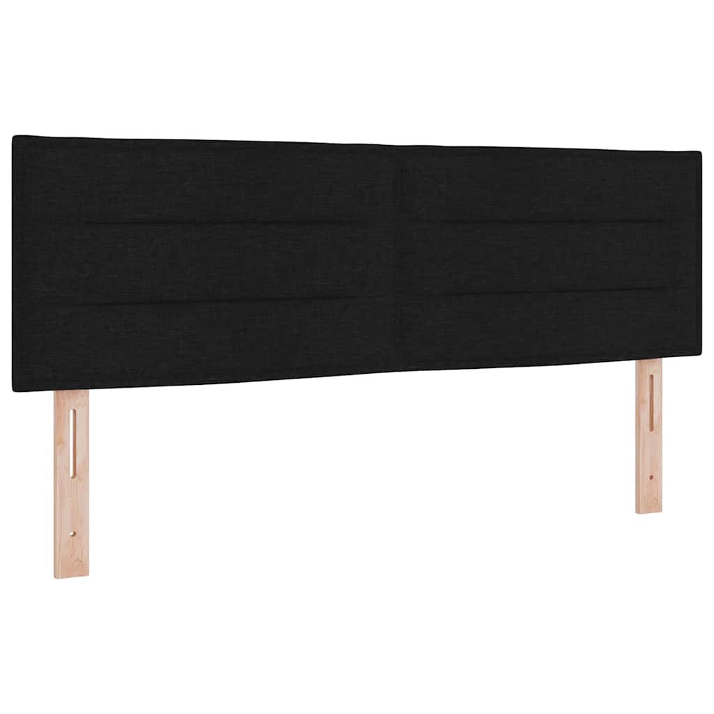 Vidaxl – Tête De Lit Moderne Réglable En Tissu Noir – Rembourrage En
