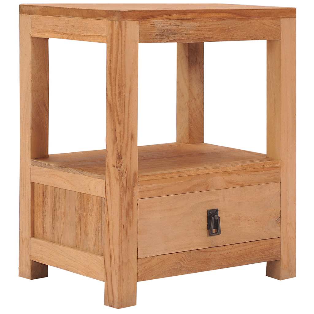 Bedside Cabinet 40x30x50 Cm Solid Teak Wood Vidaxl