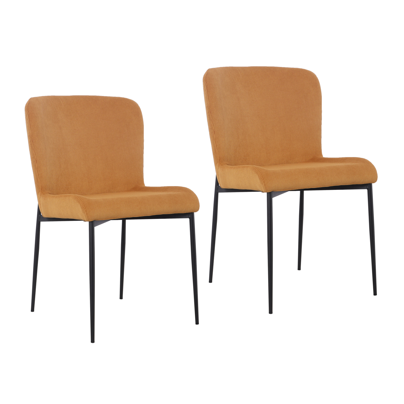 Svita Freddie Lot De 2 Chaises De Salle À Manger Revêtement Velours