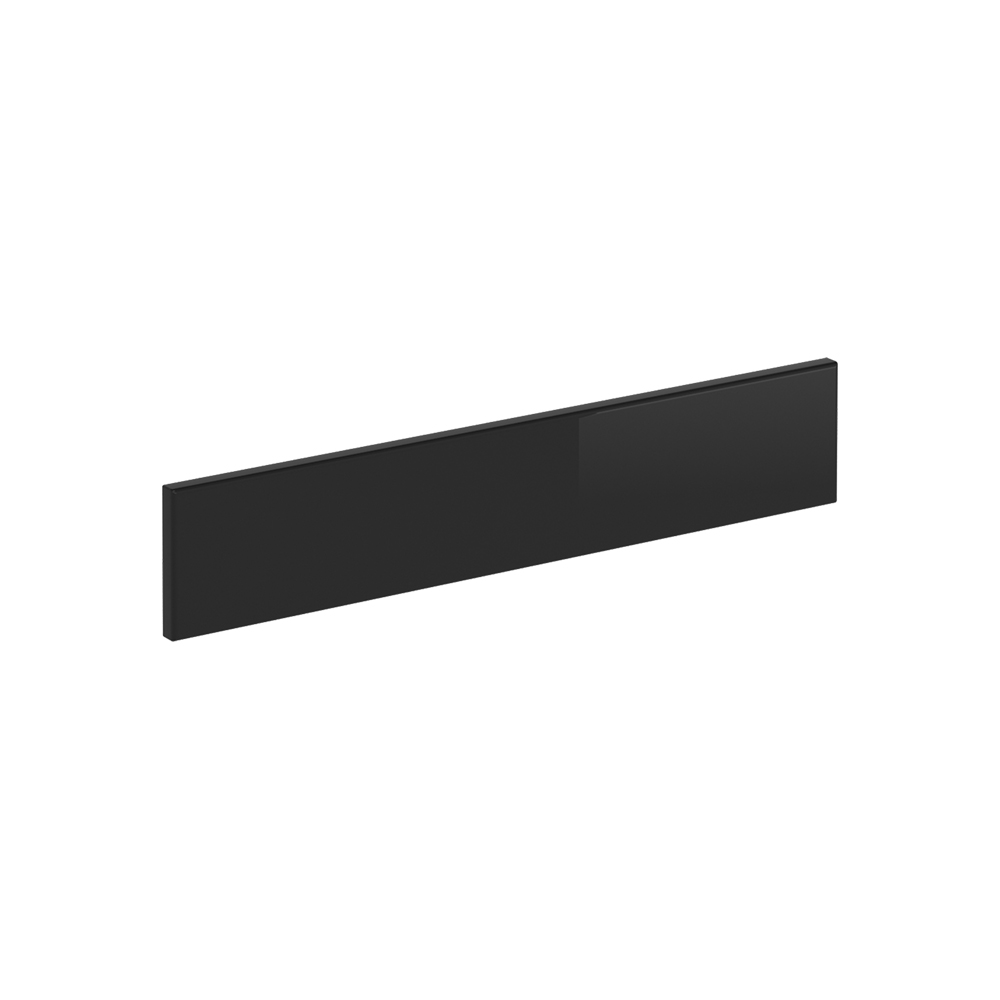 Küchenfront R-line, Schwarz Hochglanz, 59.6 X 11.2 Cm Möbelfront Für Den Herdumbauschrank, Vicco