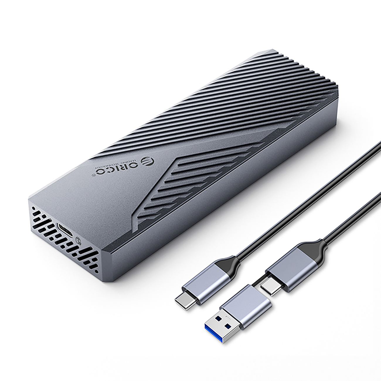 ORICO CNM2-G20 M2 NVME USB-C 32 20Gbs Disk Drive - Gray - Bild 3
