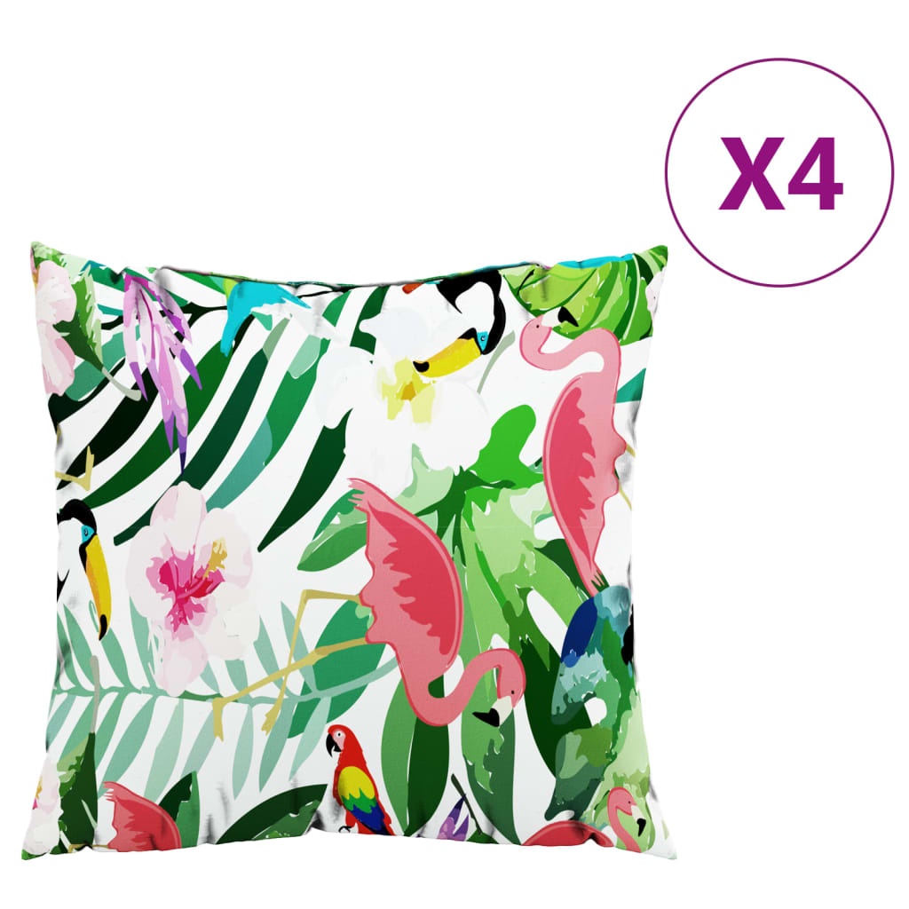 Throw Pillows 4 Pcs Multicolour 60x60 Cm Fabric Vidaxl