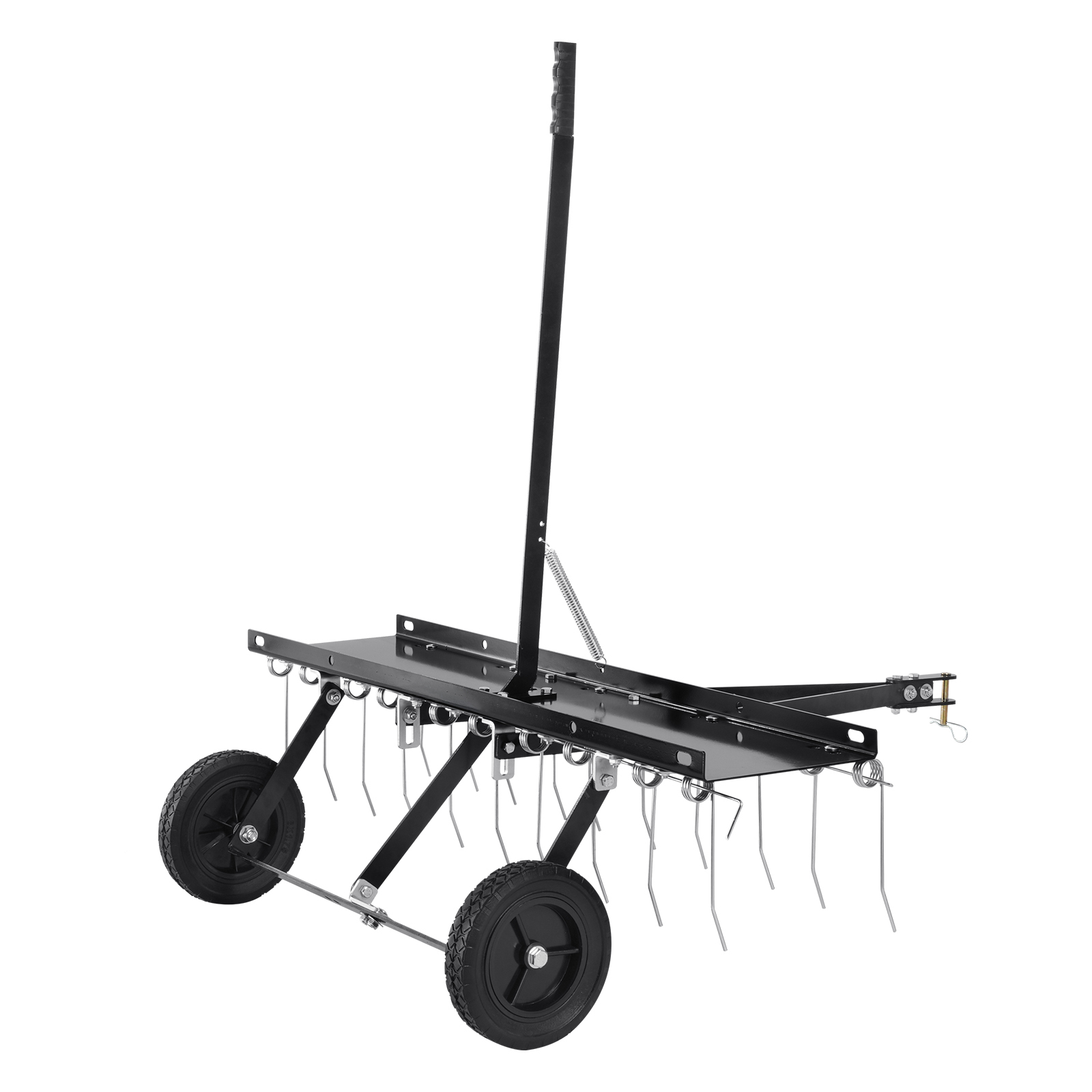 Arieggiatore Da Traino, Arieggiatore Da Traino Da 1015 Mm Con 20 Denti In Acciaio, Rastrello Arieggiatore Per Prato Atv O Tosaerba, Rastrello Da Traino Con Maniglia Di Sollevamento Foglie Erba - Mophorn