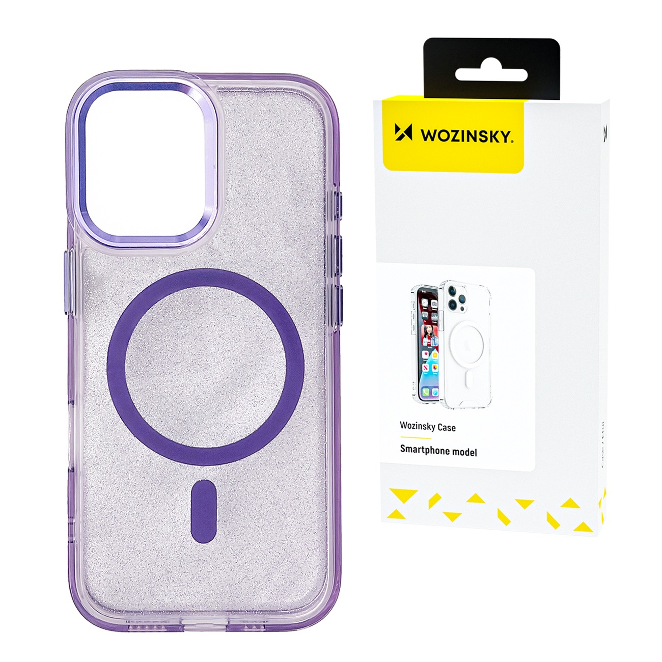 Oem Violett Samsung Galaxy S24 Fe Glitzerhülle Magsafe Schutzhülle – Lila Mit Glitzer