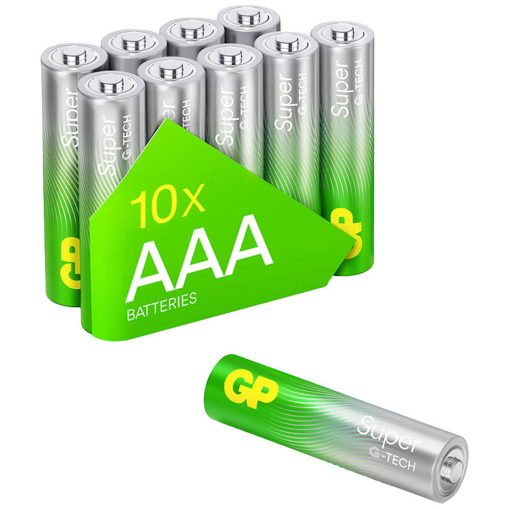 Gp Batteries - Gp Super Micro (Aaa)-Batterie Alkali-Mangan 1.5 V 10 St.