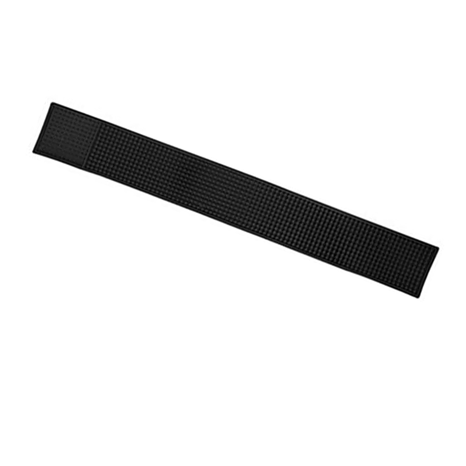 Tapis de bar antidérapant en PVC noir, drainage, 60 x 8 x 1 cm