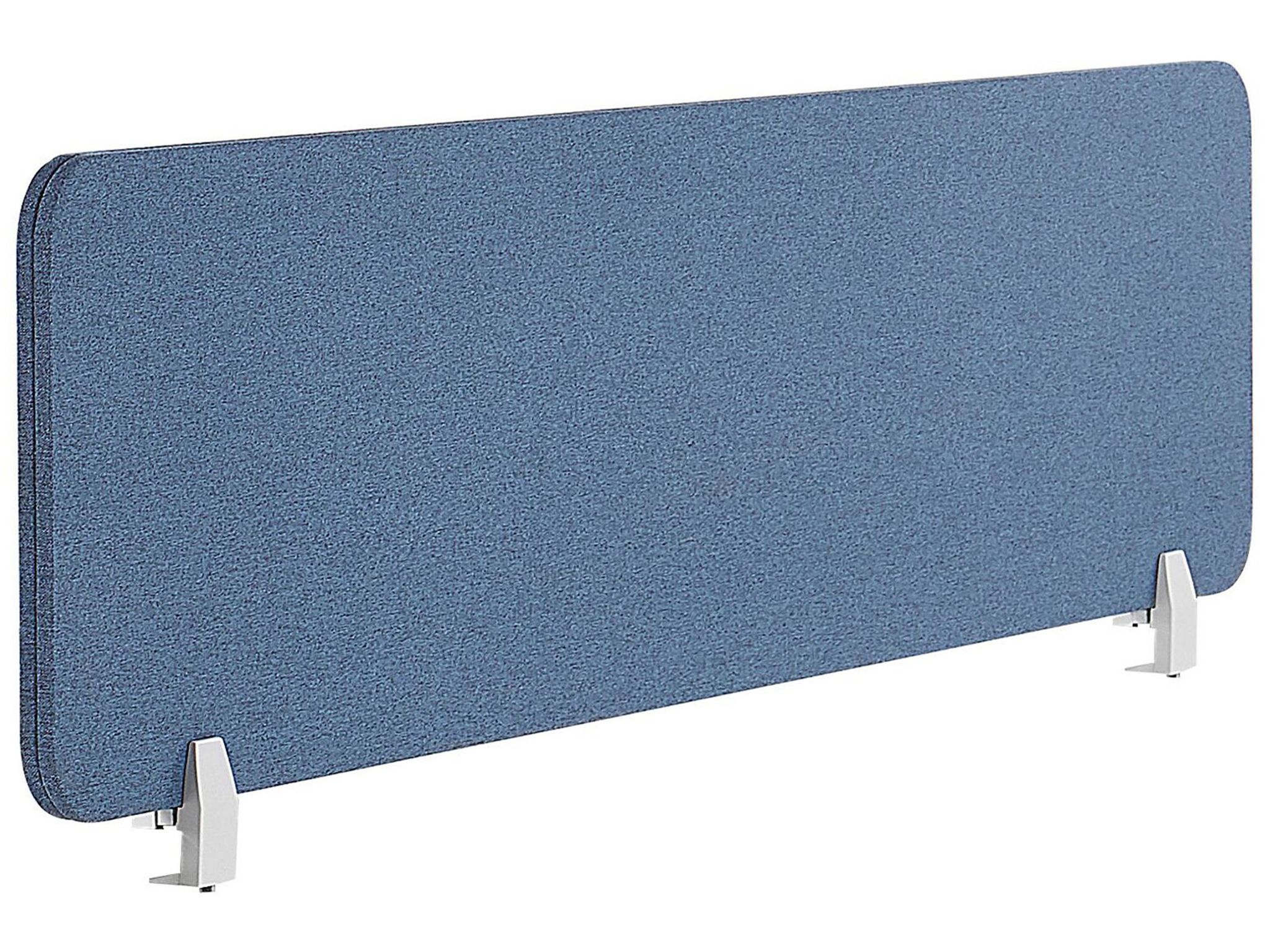 Beliani Desk Screen 160 X 40 Cm Blue Wally