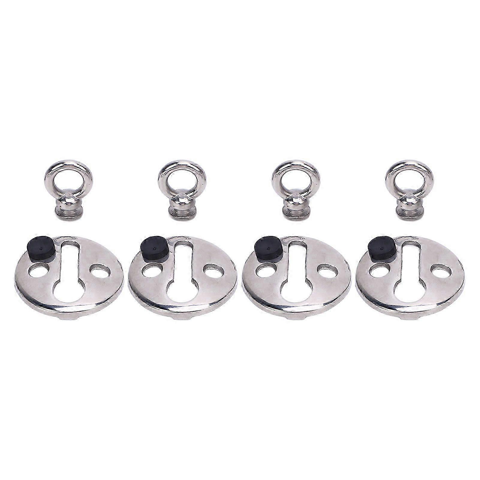 Crochets de pare-chocs marins en acier inoxydable 316, à dégagement rapide, pour cordes jusqu'à 10,4 mm, lot de 4