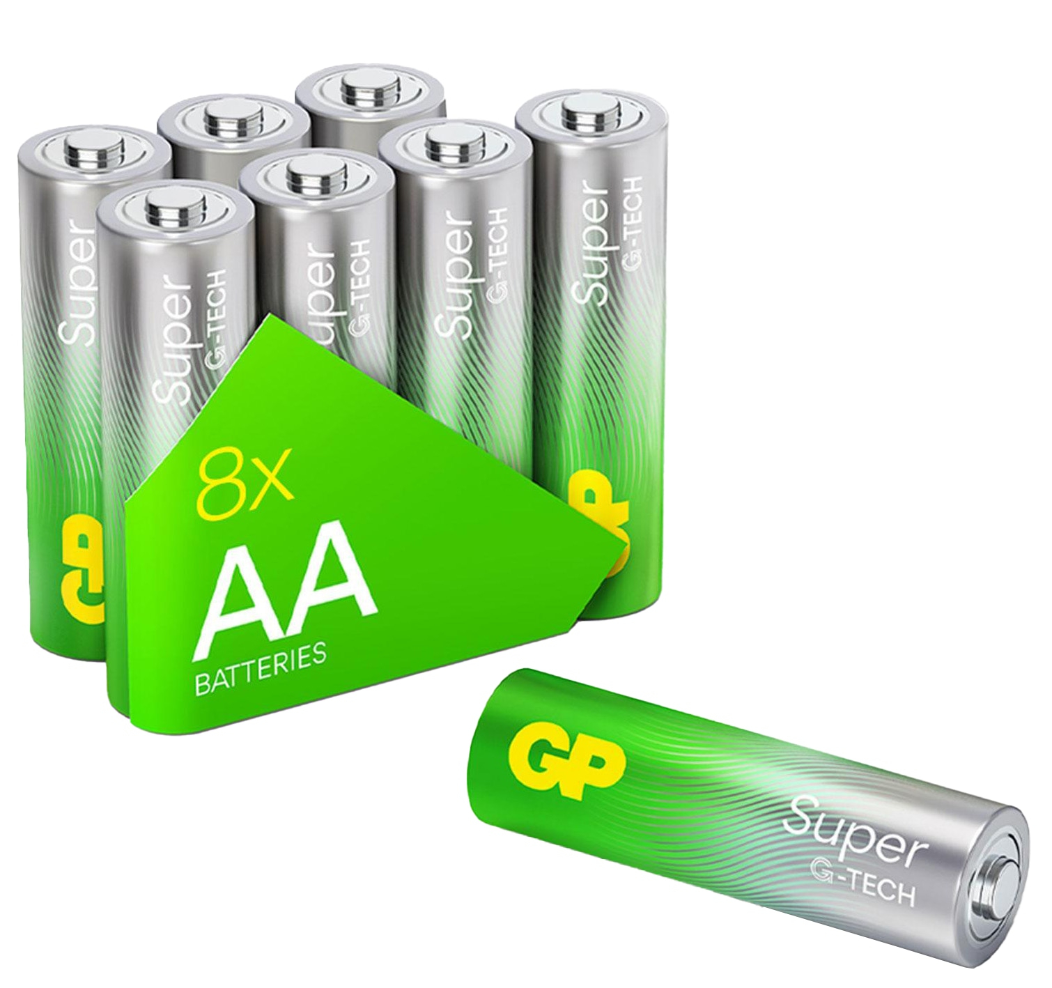 Gp Batteries Gp Super Mignon (Aa)-Batterie Alkali-Mangan 1.5 V 8 St. - Bild 3