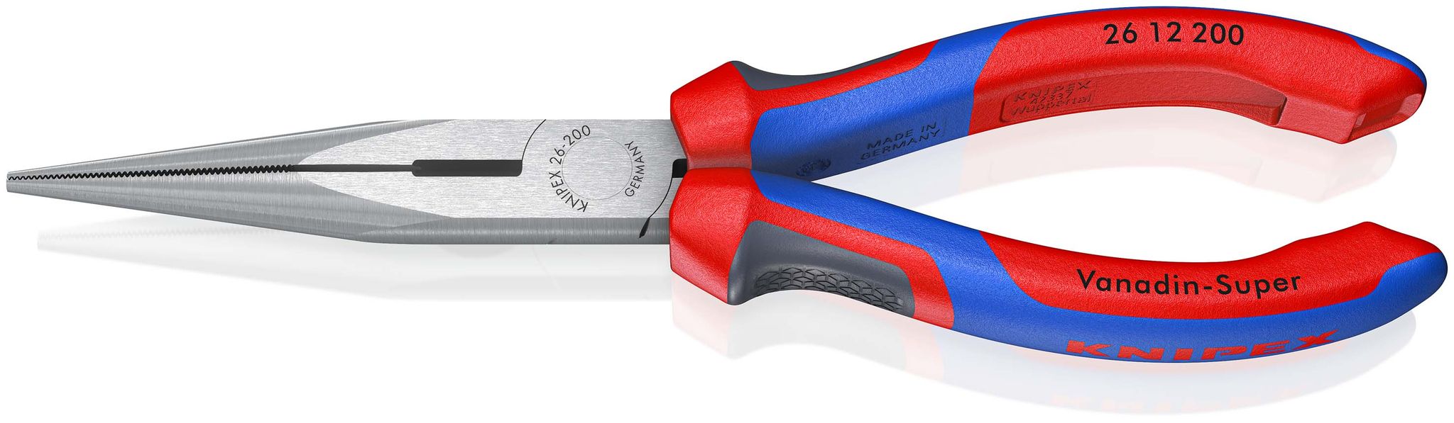 Knipex-Werk Knipex Flachrundzange L.200mm Pol.ger.comfort-Griff 26 12 200 - Image 8