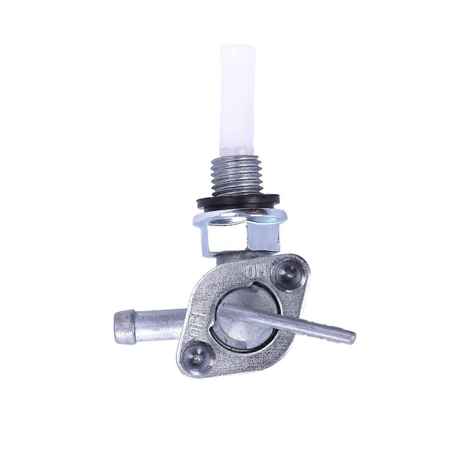 Vanne d'arrêt de carburant avec filtre, filetage M10x1,25, sortie cannelée 1/4", 38 x 30 x 73 mm
