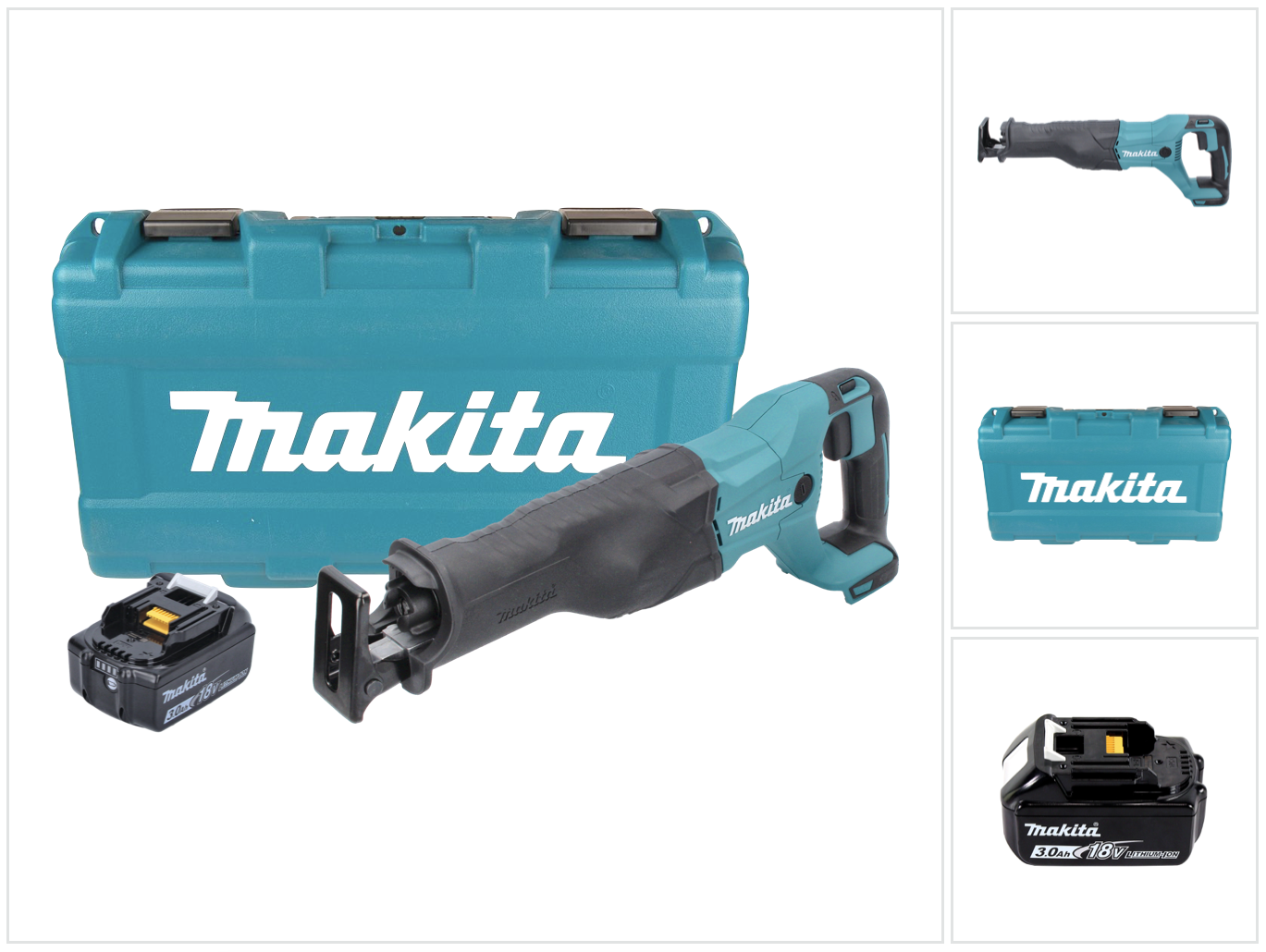 Djr 186 F1k Akku Reciprosäge Säbelsäge 18 V + 1x Akku 3, 0 Ah + Koffer - Ohne Ladegerät - Makita