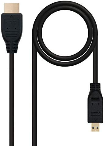 Nano Cable Schwarz Nanokabel Hdmi, 0,8M 0,8M Hdmi Micro-Hdmi