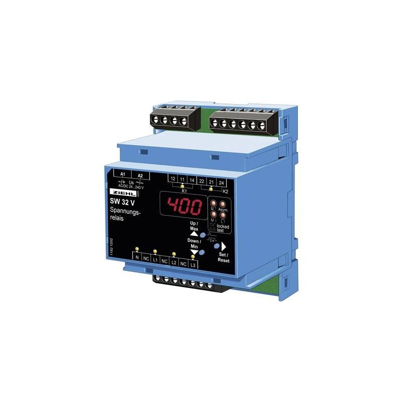 Relais de surveillance de tension Ziehl SW32V S222279 Nombre de sorties relais: 2 1 pc(s) Q06025