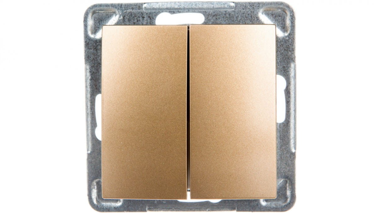 Oem Gelb Impresja Doppeltreppenschalter, Goldmetallic Łp-10Y/M/28
