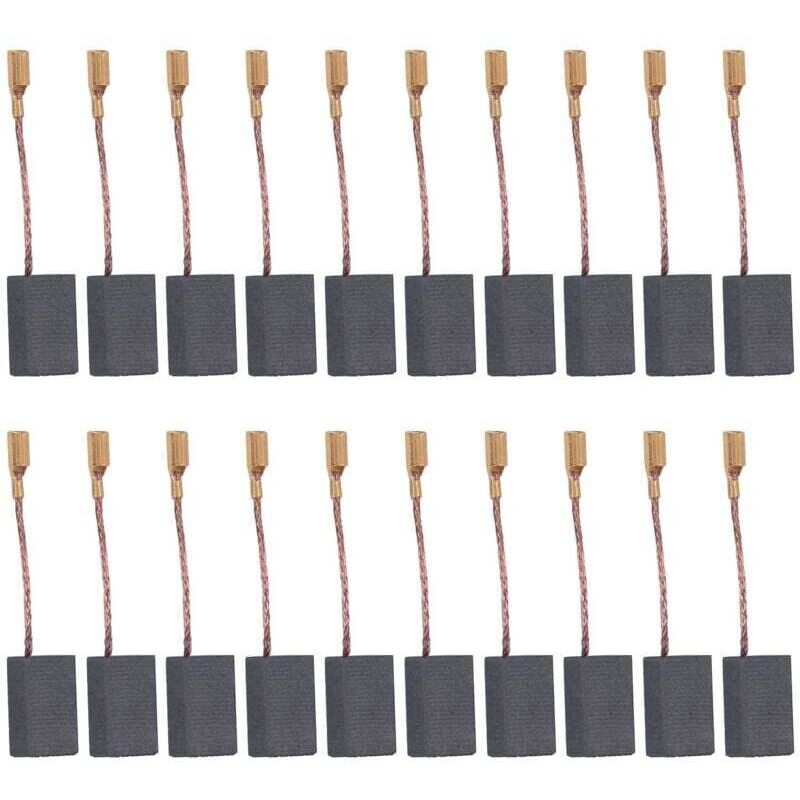 Set Di Spazzole In Carbonio, 20 Accessori Per Asciugacapelli, Frullatori, Tagliacapelli E Trapani Elettrici, Dimensioni 6x8x13 Mm / 0,24x0,31x0,51 Pollici