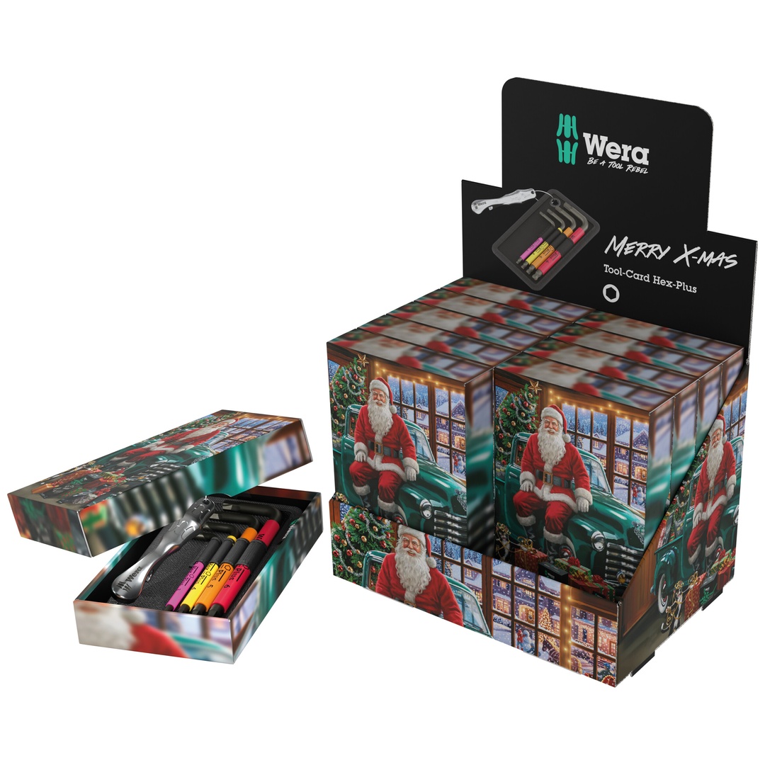 Wera Tool-Card Hex-Plus Christmas 2026, 11-Teilig