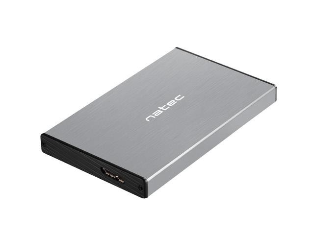 Natec Grau Rhino Go Usb 3.0 2,5" Sata Hdd/Ssd-Gehäuse,