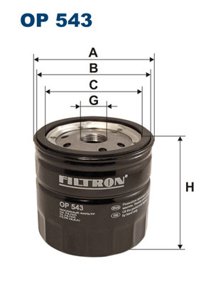 Für FILTRON FILTRY OP 543 OIL FILTER - Bild 6