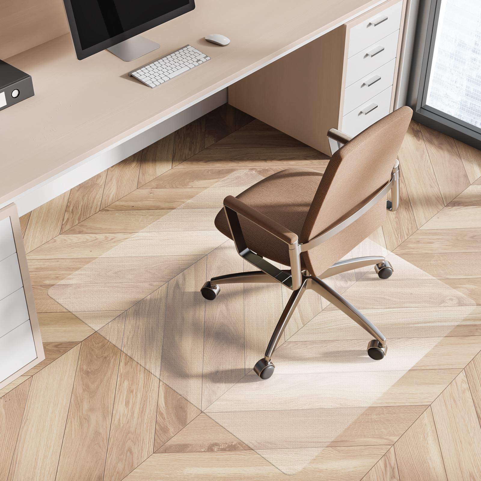 Karat - Tapis Pour Chaise De Bureau Neo - Tapis De Sol Transparent Pour Sols Durs - Tapis De Protection, 100 X 114 Cm