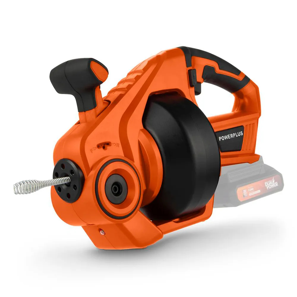 Drainreiniger Powerplus Powdpg77500 20v Akku 7m Spirale