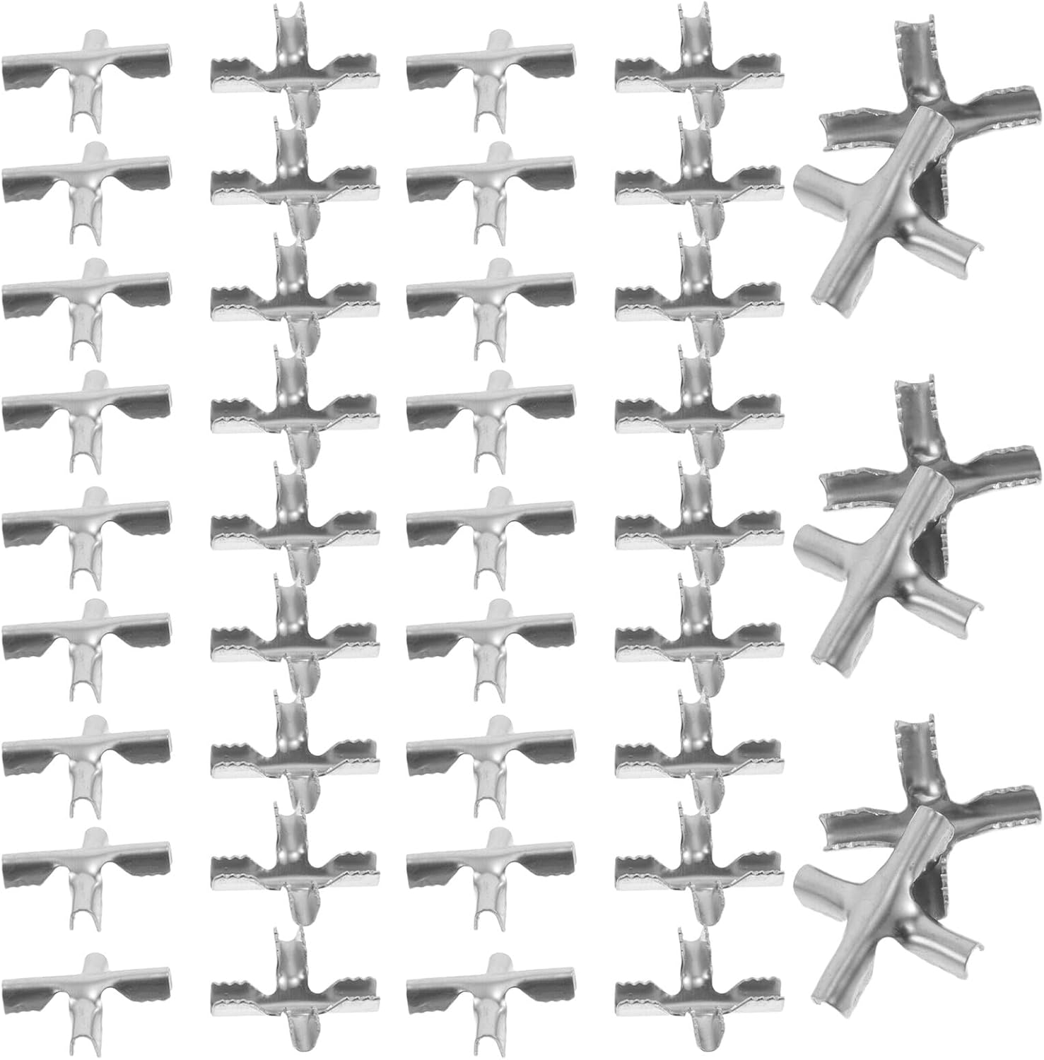 Boucle en croix invisible pour filet de sécurité, clips acier inoxydable, fixation câbles