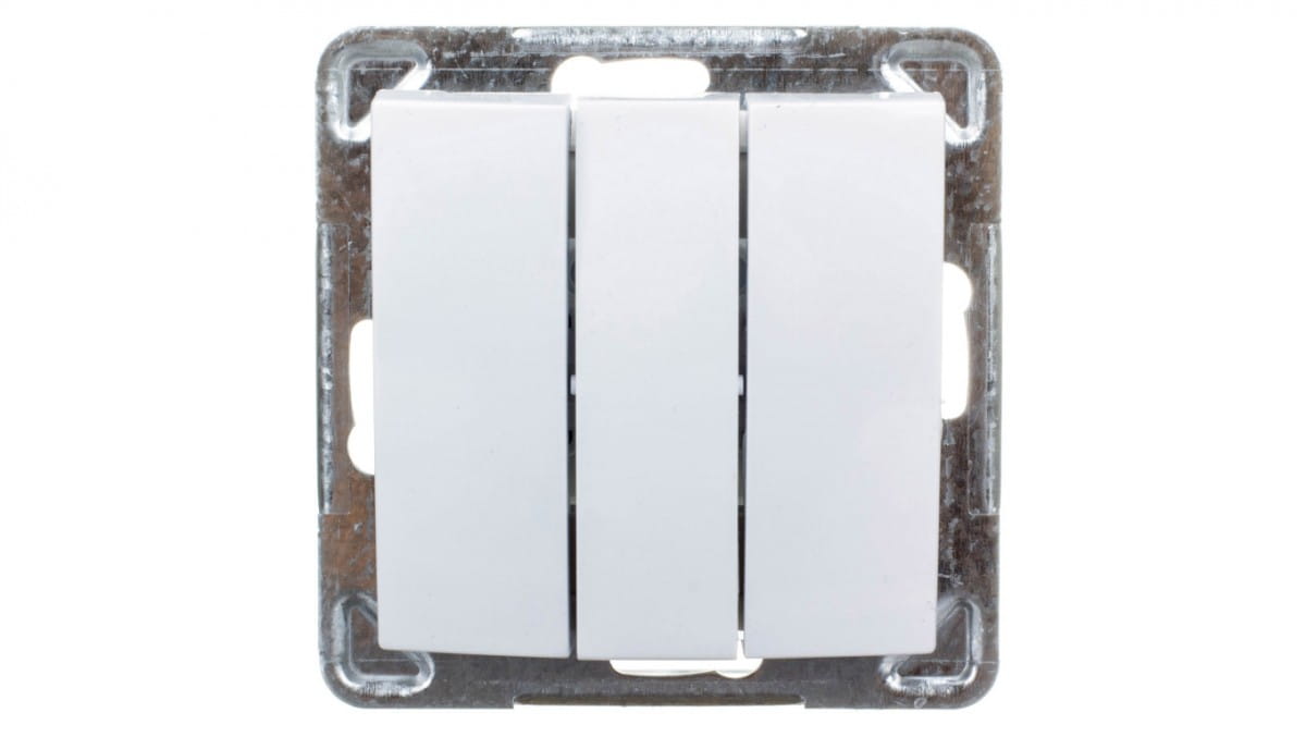 Ospel ŁP-13Y/m/00, Schalter + Taster, Weiss - Bild 5