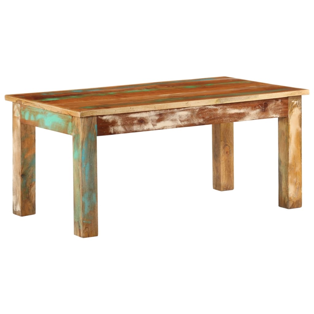Table Basse 100x55x45 Cm Bois De Récupération Massif Vidaxl