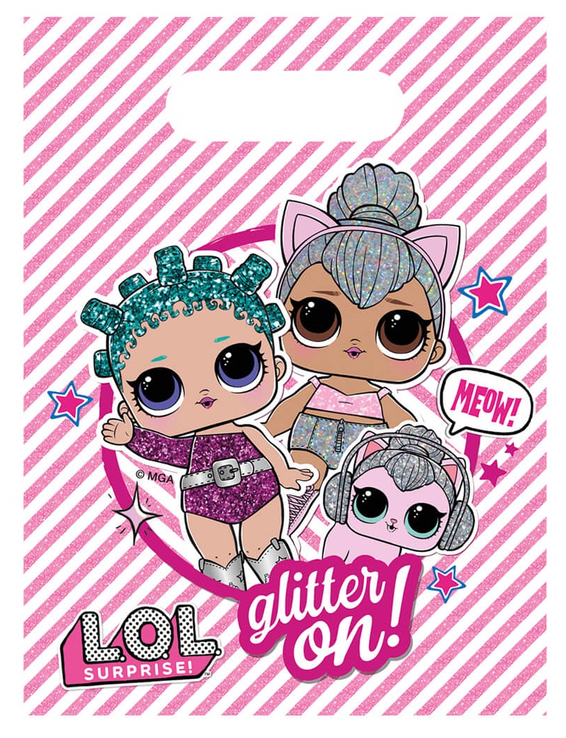 Procos Lol Glitterati Geschenktüte, 6 Stück.